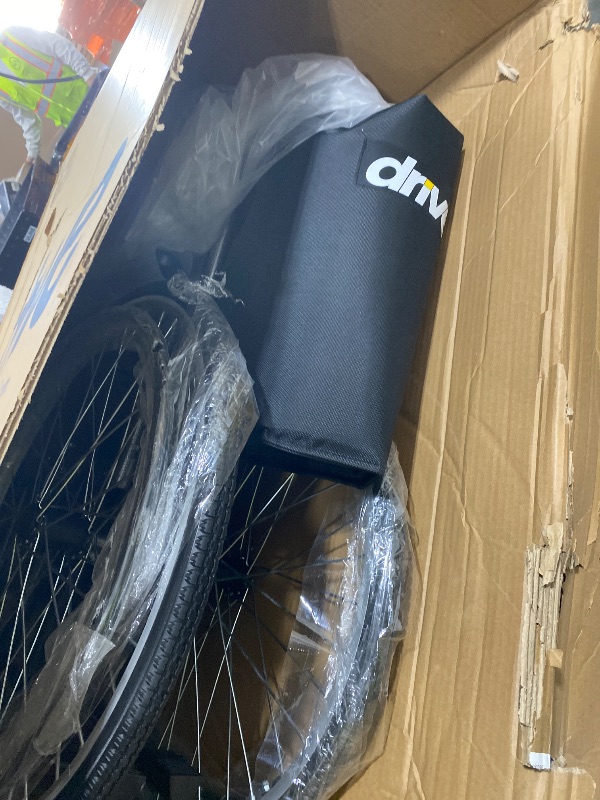 Photo 1 of Drive Medical Sentra EC Heavy Duty Extra Wide Wheelchair with Various Arm Styles Arms, Black, 30