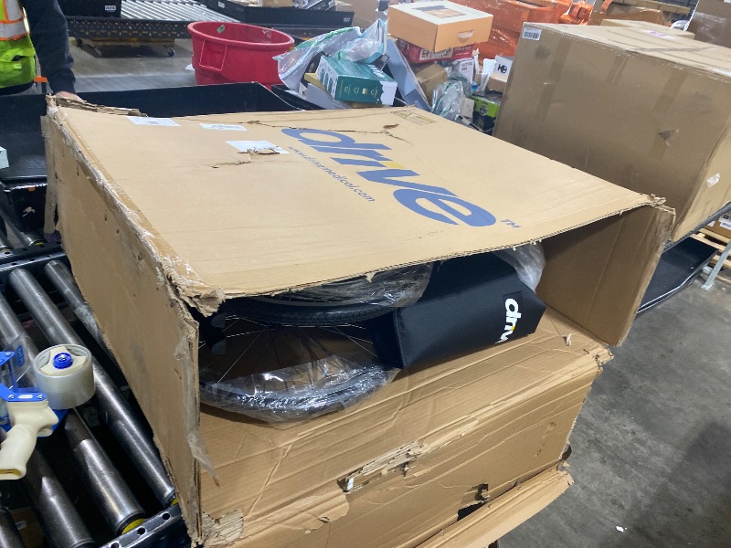 Photo 1 of Drive Medical Sentra EC Heavy Duty Extra Wide Wheelchair with Various Arm Styles Arms, Black, 30