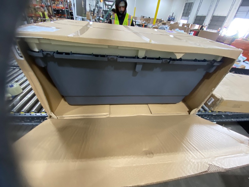 Photo 1 of SportPet Designs Plastic Kennels Rolling Plastic Airline Approved Wire Door Travel Dog Crate, XXX-Large, Gray