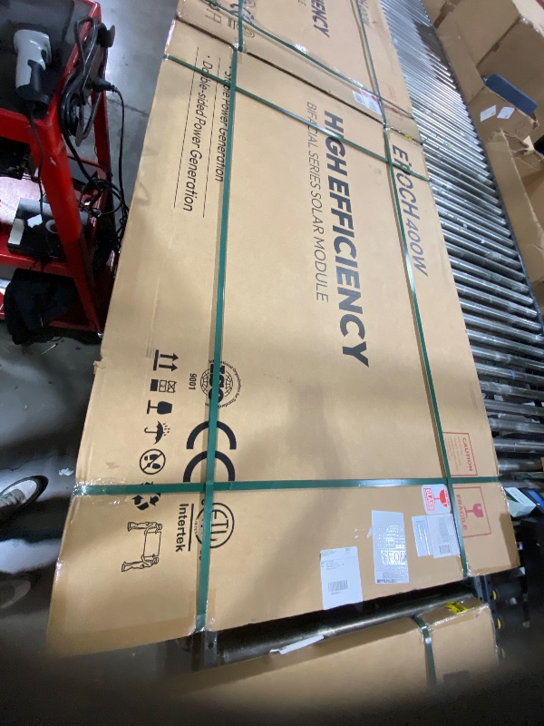 Photo 1 of EPOCH 400W Bifacial Solar Panels,N-Type Class A 12/24 Volt Monocrystalline Solar Panel, High-Efficiency Waterproof Solar Module for RV Camping, Boat, Marine,Off-Grid