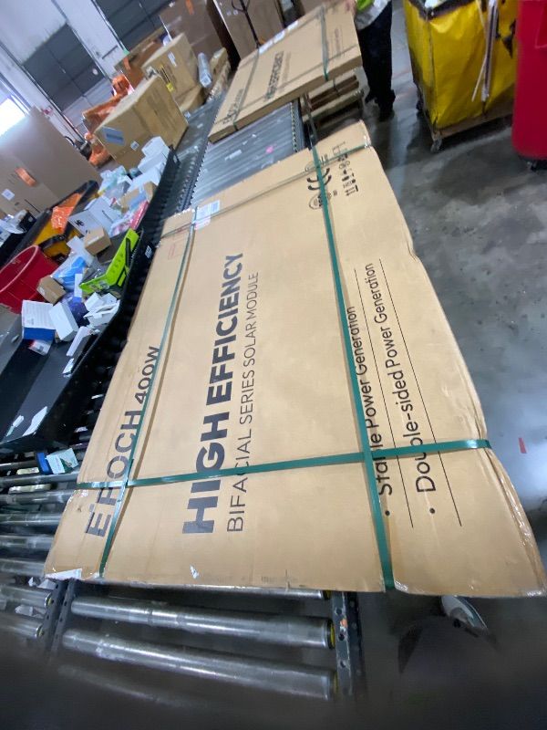 Photo 1 of EPOCH 400W Bifacial Solar Panels,N-Type Class A 12/24 Volt Monocrystalline Solar Panel, High-Efficiency Waterproof Solar Module for RV Camping, Boat, Marine,Off-Grid