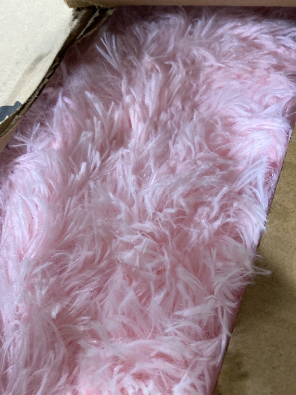 Photo 1 of Shag Area Rugs for Bedroom Living Room,Ultra Soft Fluffy Area Rugs for Dorm,Indoor Carpet Nursery Rugs for Kids Girls Room Home Decor (Pink, 9X12 Feet)