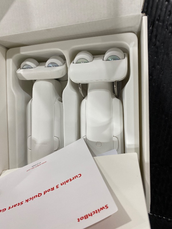 Photo 1 of SwitchBot Smart Automatic Curtain Opener 2 Pack with Hub Mini - WiFi Remote Control with App/Timer, Performance Upgrade, Compatible with Alexa, Google Home, HomeKit