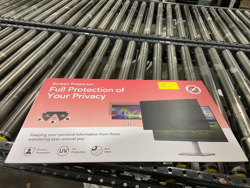 Photo 1 of bersem 2 Pack 27 inch Removable Computer Privacy Screen Filter for 16:9 Ratio Monitor, Anti-Spy, Anti-Glare, Anti-Scratch, UV-Blocking