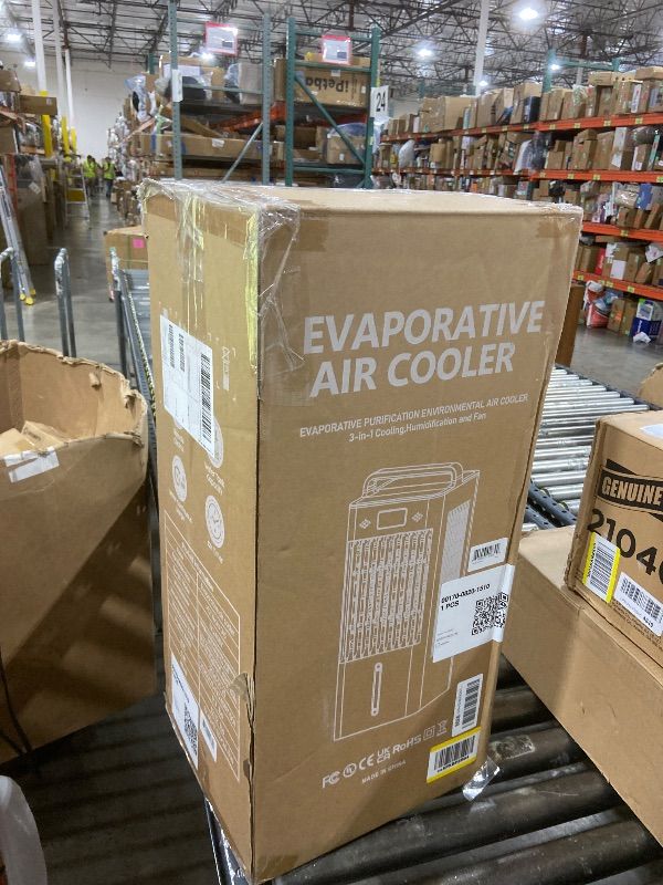 Photo 1 of NON FUNCTIONAL - PARTS ONLY -------------------------------------------------------Feculs Portable Windowless Air Conditioners, 3-IN-1 Swamp Cooler, Evaporative Air Cooler, 6 Speeds & 3 Modes, 3-Gal Water Tank for Cooling, 20 FT/S Remote Control, Portable