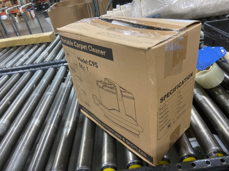 Photo 1 of C9 Portable Carpet & Upholstery Cleaner Machine, Spot and Stain Deep Cleaner with Remover Formula for Pets,Stairs,Couch Area Rugs,Upholstery,Car Seat