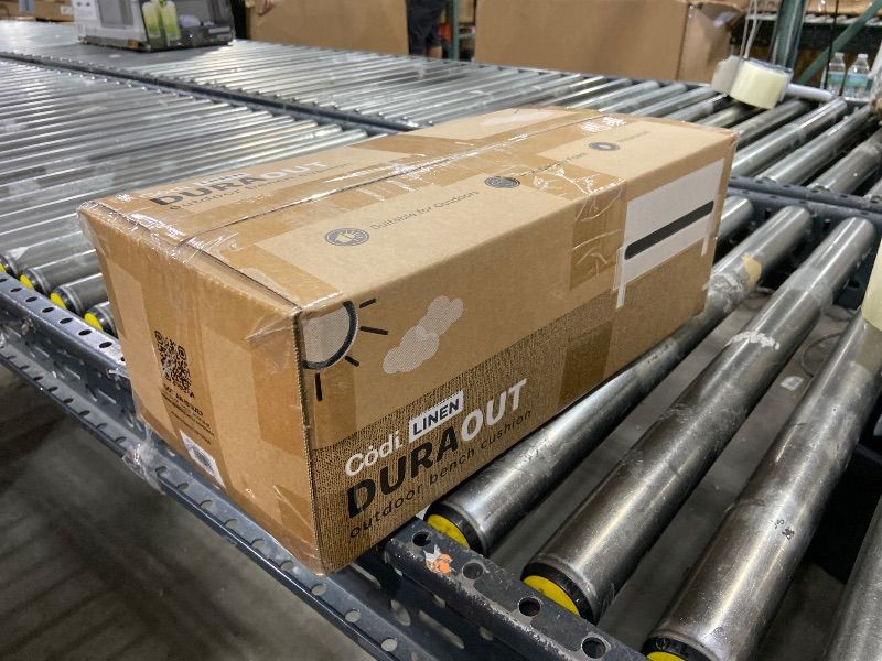 Photo 1 of Codi Outdoor Bench Cushion for Patio Furniture 48x18x3 Inch – Linen Texture, Fade Resistant, Waterproof, Removable Cover, Comfortable High-Density Foam for Garden & Porch, Navy Blue