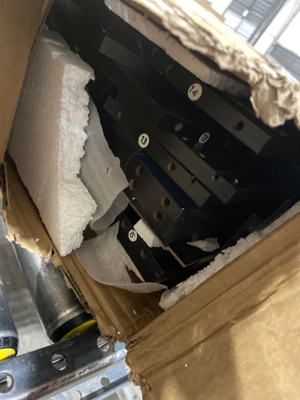 Photo 1 of MISSING HARDWARE*******************Jocoevol 6 Drawer Dresser Black Modern Fluted Tall Wooden Chest Double Dresser for Bedroom, Living Room, Closet