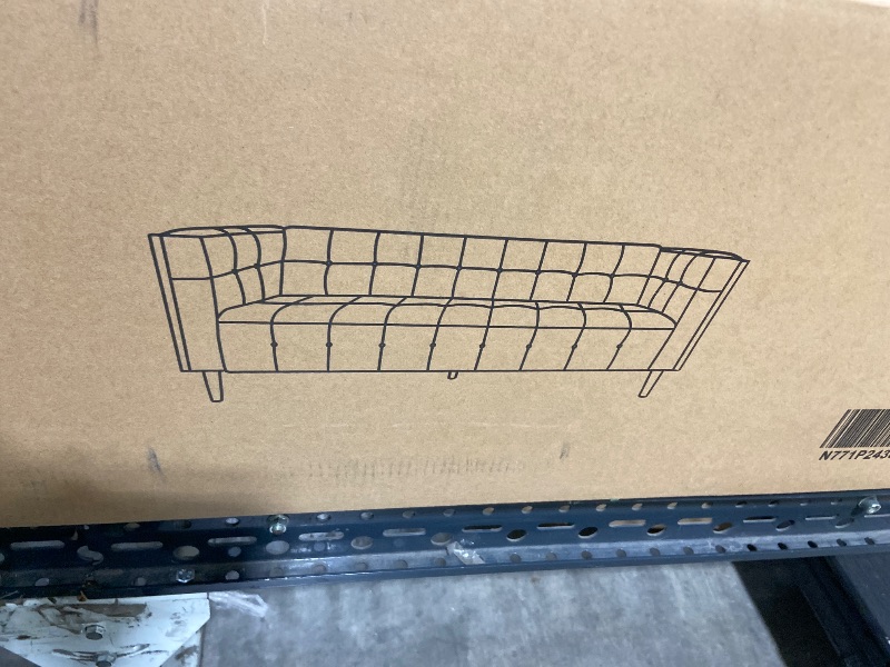 Photo 1 of McLarnan Tufted 3 Seater Sofa - Beige/Brown