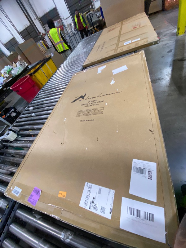 Photo 1 of 60''x36'' Lighted Mirrors for Bathroom Wall Backlit Rectangular Rounded Corners, LED Bathroom Mirror Frameless with Lights Anti Fog, Dimmable, 3 Colors,Tempered Glass, Shatter-Prooff (Color 2)