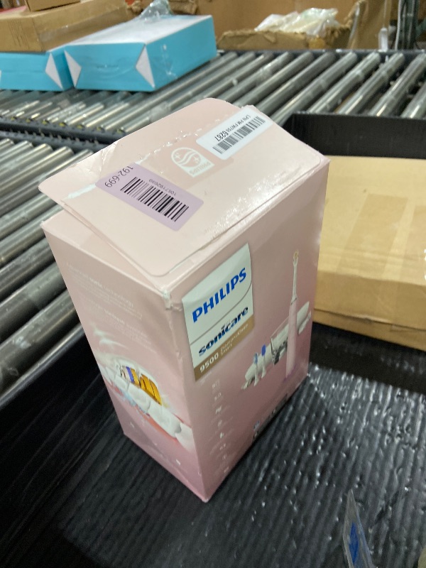 Photo 1 of Philips Sonicare DiamondClean Smart 9500 Electric Toothbrush, Sonic Toothbrush with App, Pressure Sensor, Brush Head Detection, 5 Brushing Modes and 3 Intensity Levels, Pink, Model HX9923/21