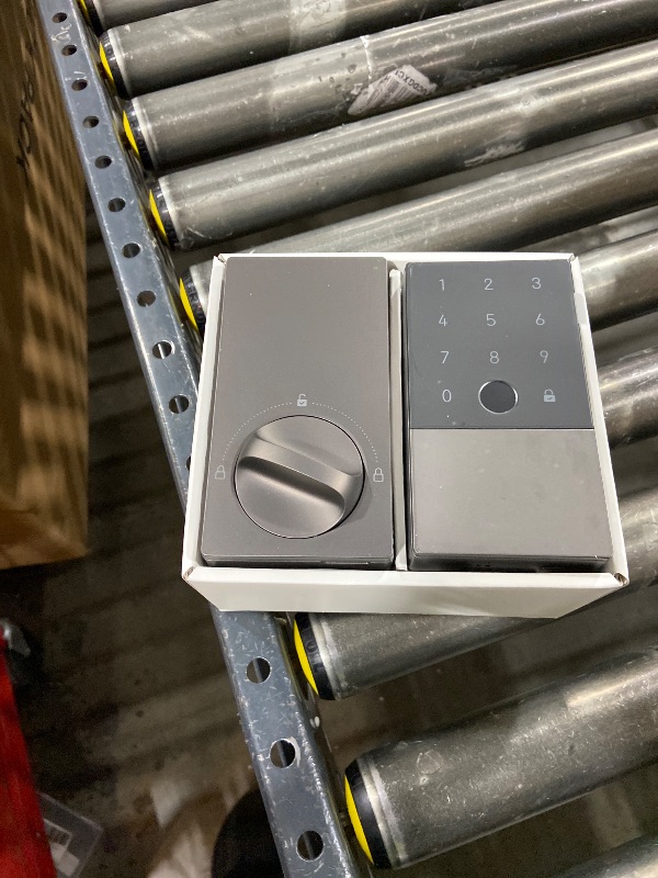 Photo 1 of Aqara Smart Lock U100, Fingerprint Keyless Entry Door Lock with Apple Home Key, Touchscreen Keypad, Bluetooth Electronic Deadbolt, IP65 Weatherproof, Supports Apple HomeKit, Alexa, Google, IFTTT, Gray