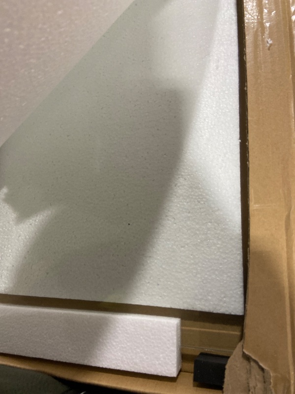 Photo 1 of [Tempered Glass] 48“ x 36” Beveled Edge Glass Chair Mat with Polished Edge Clear Office Chair Mat, Glides Smoothly, Suitable for Carpet or Hardwood Floors