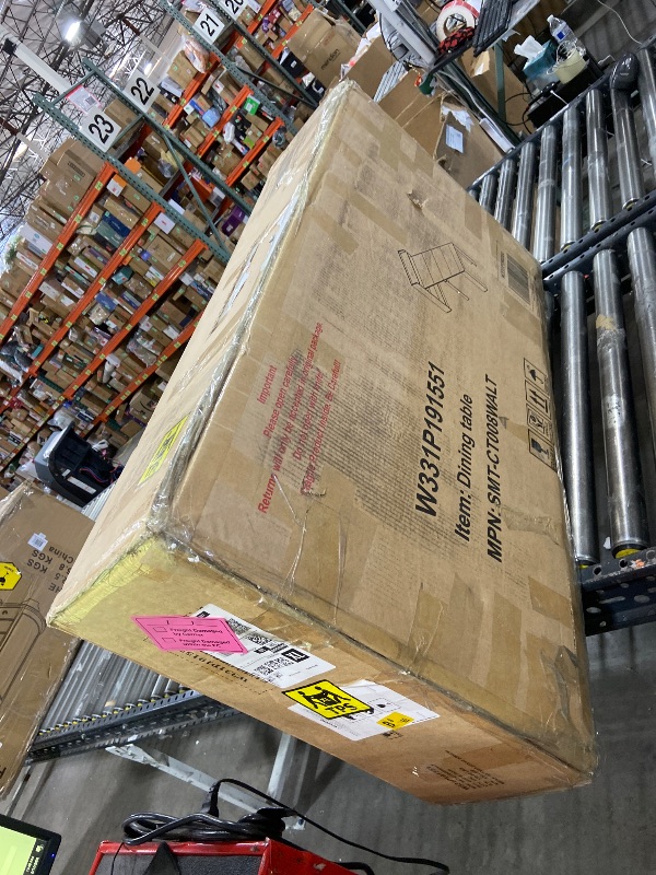 Photo 1 of LOVMOR Modern Extendable Dining Table with Storage