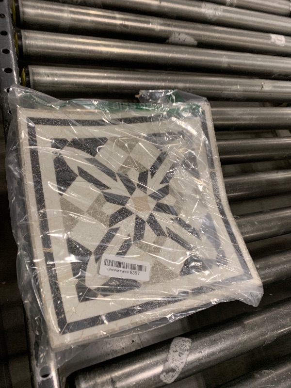 Photo 1 of HOMETITUTE 10PCS 12x12 Inch Vintage Black White Green Inlay Marble Look Floor Tiles Peel and Stick Removable Self Adhesive DIY Vinyl Flooring Stickers for Kitchen Bathroom Living Room Entryway Decor