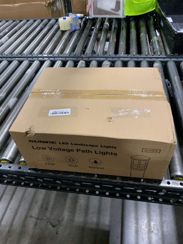 Photo 1 of SUNVIE 7 Inch Retaining Wall Lights 5W LED Hardscape Lighting 12V-24V Low Voltage Step Lights 3000K Warm White Waterproof Outdoor Landscape Lighting for Patio Walls Stairs, 12-Pack with Connectors