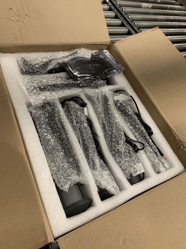 Photo 1 of SUNVIE 7 Inch Retaining Wall Lights 5W LED Hardscape Lighting 12V-24V Low Voltage Step Lights 3000K Warm White Waterproof Outdoor Landscape Lighting for Patio Walls Stairs, 12-Pack with Connectors