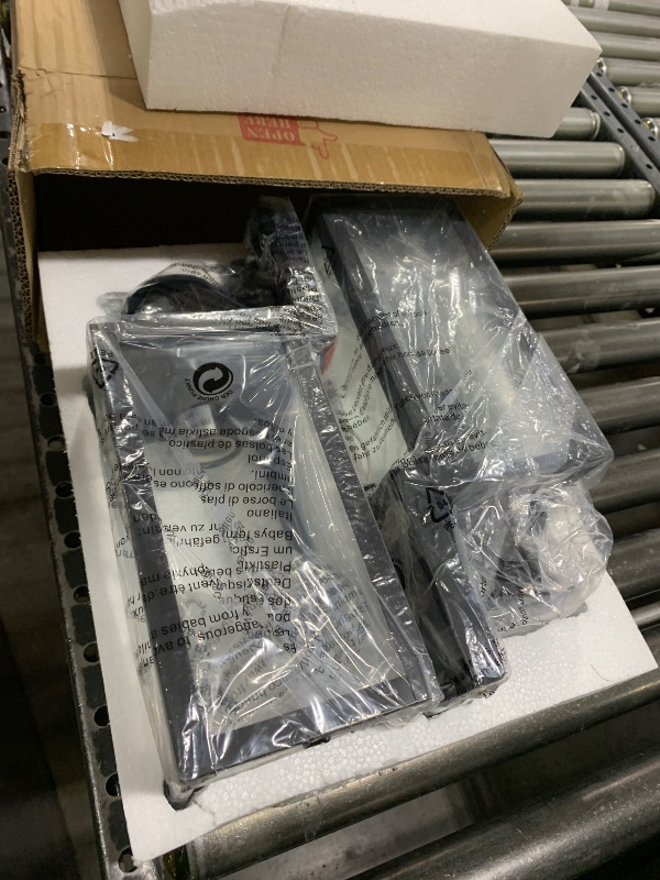 Photo 1 of 2-Pack Motion Sensor Outdoor Lights, Upgrade Dusk to Dawn Wall Mount Light Fixtures, Motion Sensor Wall Lights for Outside House Porch Garage, Exterior Black Wall Lanterns Sconce with Clear Glass