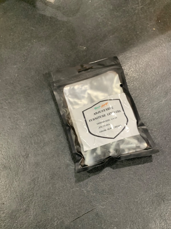 Photo 1 of 1/4-20‘‘UNC Thread Adjustable Furniture Levelers Table Feet Screw in Threaded, Screw on Chair Foot Glides Leveling for Tables, Chairs, Furniture Legs-16 Pcs (1/4-20UNC-16PCS)