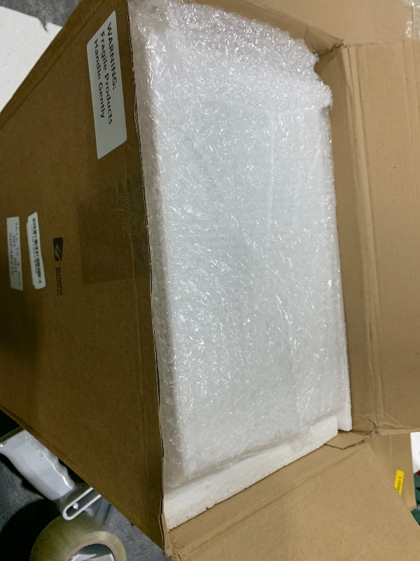 Photo 1 of BrightRow 3 Pack Extra Large Acrylic Buffet Risers - 15”, 14”, 13” White Display Stands with Hollow Bottoms, Cube Riser Boxes Nesting for Dessert Food Catering Buffet Display Party Supplies