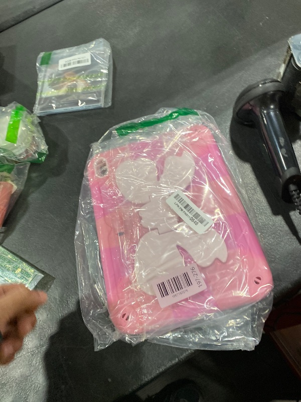 Photo 1 of *DAMAGE, INCOMPLETE** DJWOM for iPad A16 Case 11th Generation 11 Inch 2025/for iPad 10th Generation Case 10.9 Inch 2022 Tablet Cover with Shoulder Strap & Butterfly Stand Shockproof for iPad 10th Gen Cases Girls Kids Pink