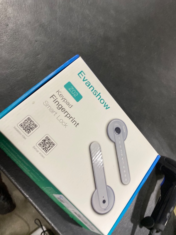 Photo 1 of *********READ CLERK NOTES*********
Evanshow Fingerprint Door Lock Biometric Door Knob with Keypad Keyless Entry, Door Locks for Bedrooms, Home Hotel Office Apartment Silver