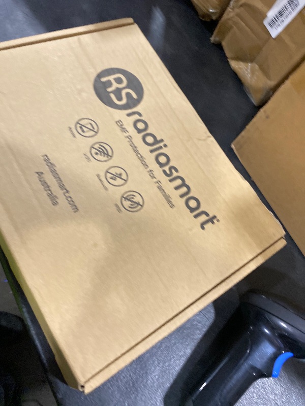 Photo 1 of Radia Smart® EMF Protection Poncho, Wrap, Wearable Blanket. RF Radiation Shielding, WiFi Blocker, Protection Clothing 28" x 72", Black