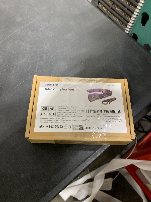 Photo 1 of Proster RJ45 Crimp Tool - 3 in 1 Ethernet Crimping Tool Pass Through Crimper for RJ45 Cat5/5e Cat6/6a Connector with Wire Stripper Crimping Tool - 8P8C