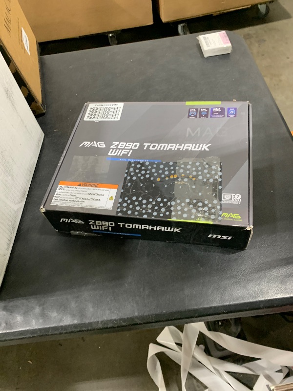 Photo 1 of MSI MAG Z890 Tomahawk WiFi Gaming Motherboard (Supports Core Ultra Series 2 Intel Processors, LGA 1851, DDR5, PCIe 5.0, M.2, SATA, 5Gbps LAN, USB Type-C, Wi-Fi 7, Bluetooth 5.4, Thunderbolt 4, ATX)