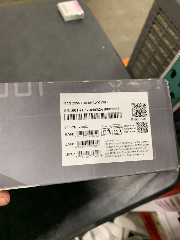 Photo 1 of MSI MAG Z890 Tomahawk WiFi Gaming Motherboard (Supports Core Ultra Series 2 Intel Processors, LGA 1851, DDR5, PCIe 5.0, M.2, SATA, 5Gbps LAN, USB Type-C, Wi-Fi 7, Bluetooth 5.4, Thunderbolt 4, ATX)