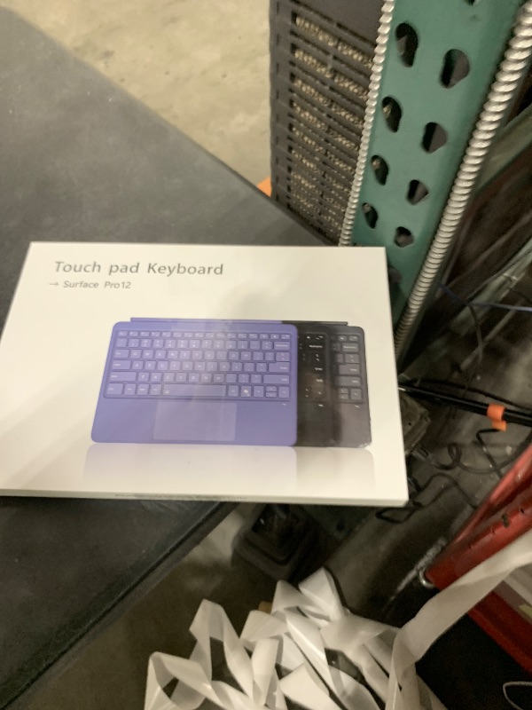 Photo 1 of Surface Pro 12" Device Keyboard, 7 Color Backlits Bluetooth Wireless Magnetic Type-Cover for Microsoft Surface Pro 12 inch 2025, Smart Sleep/Wake Multi-Touch Trackpad, Ultra-Slim Type-C Rechargeable
