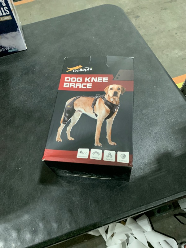 Photo 1 of Dog Knee Brace for torn acl hind leg with Adjustable Hinge Stabilizer, Dog back brace for Osteoarthritis, Dog leg brace Support for Cruciate Ligament Injury,Recovery After,Patent Pending(Right Leg,XL)