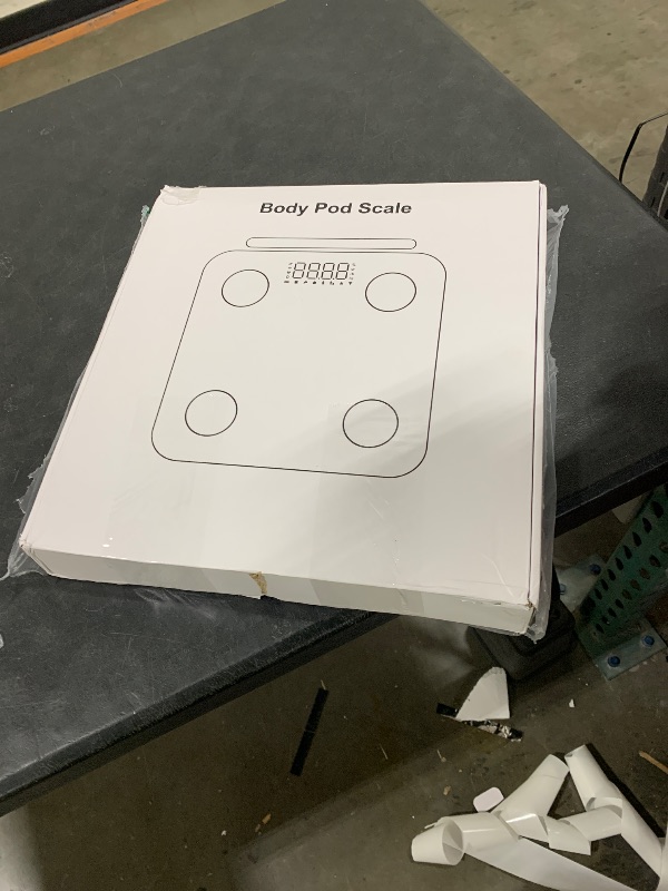 Photo 1 of The Body Pod Smart Scale: 8-Electrode Health Scale with 40+ Measurements Including Weight, Fat, BMI, Muscle Mass - Full Body Composition, 400 lbs Limit, 4xAAA Batteries Included