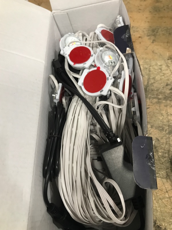 Photo 1 of **PARTS ONLY** 150FT Permanent Outdoor RGB Lights - Waterproof Smart LED Eaves Lights with App/Remote Control, Music Sync & DIY Scenes, Perfect for Christmas, Halloween, Parties & Daily Decor, Ideal for House Roof