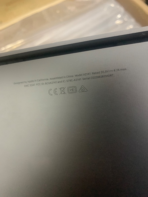 Photo 1 of *** SEE NOTES , MISSING CHARGER ***Apple Late 2019 MacBook Pro with 2.3GHz Intel Core i9 (16-inch, 32GB RAM, 1TB SSD) Space Gray (Renewed)