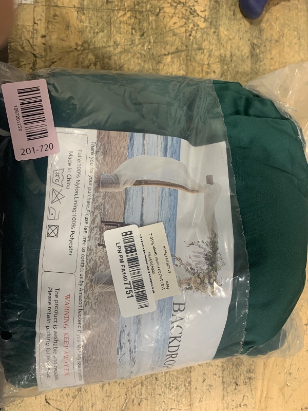 Photo 1 of 10x10ft Wrinkle Free Hunter Green Backdrop Curtain for Parties Soft Fabric Drapes Wedding Dark Green Curtain Backdrop for Birthday Party Decorations Background for Photography 5x10ft,2 Panels