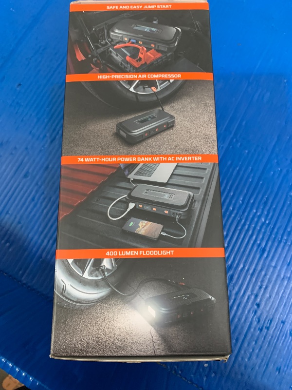 Photo 1 of ***PARTS ONLY***NEBO Assist Air 2500XP+ Jump Starter and Air Compressor | 4-in-1 2500 Amps Car Jump Starter, Air Compressor 150 PSI, Charger, and Floodlight, USB Compatible, Automotive, Emergency, Spark-Proof Safety (factory sealed)