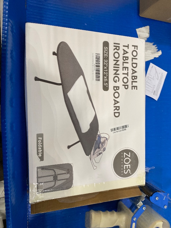 Photo 1 of **missing the center stand
***ZOES HOMEWARE Metal Mesh Panel Tabletop Ironing Board | Foldable Iron Board | Heavy Duty Small Iron Board with Heat Resistant Cover and 100% Cotton 8mm Thicken Pad | 31.5"x11.8"x6.2"