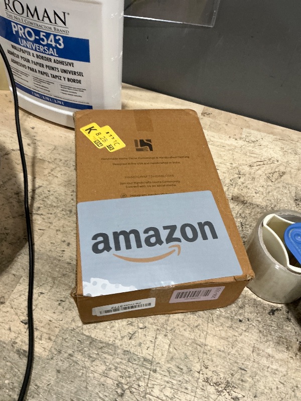 Photo 1 of *CHIPPED* Handicrafts Home Decorative Storage Box 10x6 – Remote Organizer Box with Lid, Modern Decorative Keepsake Box, Boho Shelf Décor, Memory Box for Photos or Letters, Decorative Box for Table Décor