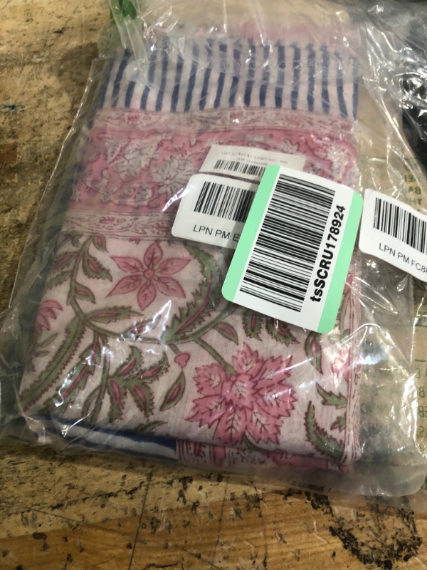 View 2 of 100% Cotton Sarong Coverup for Women Indian Hand Block Print Swimsuit Pareo Wrap Skirt Beach Bikini Cover Up Long (73" x 43")