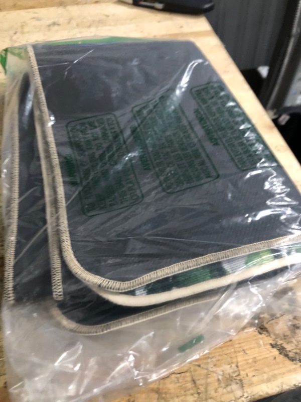 Photo 1 of **LARGE MAT ONLY**Livcoz Merry Christmas Tree Truck Kitchen Rugs Set of 2, Xmas Pine Trees Gift Cardinal Buffalo Plaid Floor Mats Home Decor, Winter Holiday Farmhouse Door Mat Decorations - 17x29 and 17x47 Inches