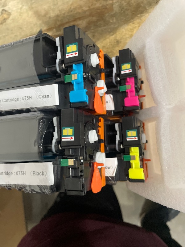 Photo 1 of 075H 075 High Capacity Toner Compatible Replacement for Canon 075h Toner Cartridge Set Works for Canon Color imageCLASS MF662Cdw MF663Cdw MF665Cdw LBP646Cdw LBP647Cdw LBP640 MF660 Printer Ink, 4-Pack