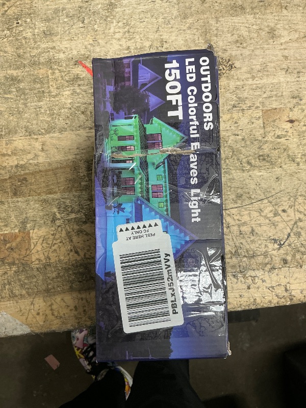 Photo 1 of 150FT Permanent Outdoor RGB Lights - Waterproof Smart LED Eaves Lights with App/Remote Control, Music Sync & DIY Scenes, Perfect for Christmas, Halloween, Parties & Daily Decor, Ideal for House Roof