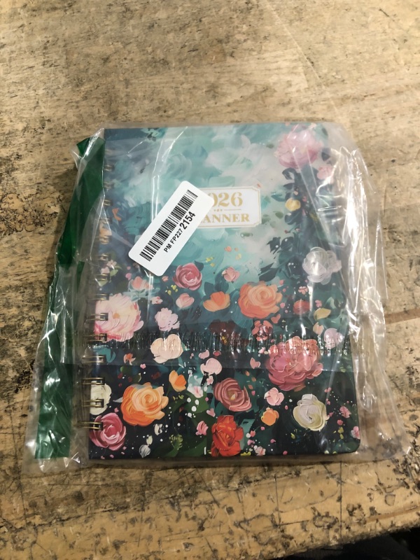 Photo 1 of 2026 Planner - January 2026 - December 2026, Weekly Monthly Planner 2026 with Colorful Tabs, 6.3" x 8.4", Floral, Twin-Wire Binding