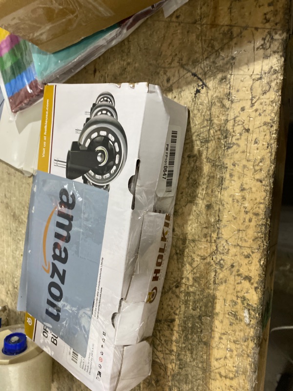 Photo 1 of **Only 4**HOLKIE Office Chair Wheels Roller Blade Caster 11x22mm All Black 3 Inch Chair Wheels for Office Rubber Rolling Set of 5 for Carpet Hardwood Floors Gaming Smooth & Silence Gliding