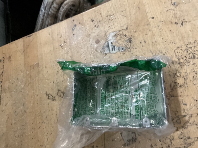 Photo 1 of 1 Pc, 2-1/8 In. Deep, Three Gang Multi Device Switch Box, .0625 Galvanized Steel, (4) 1/2 In. & (6) 1/2-3/4 In. Side Knockouts; (2) 1/2 & (2) 3/4 In. Bottom Knockouts