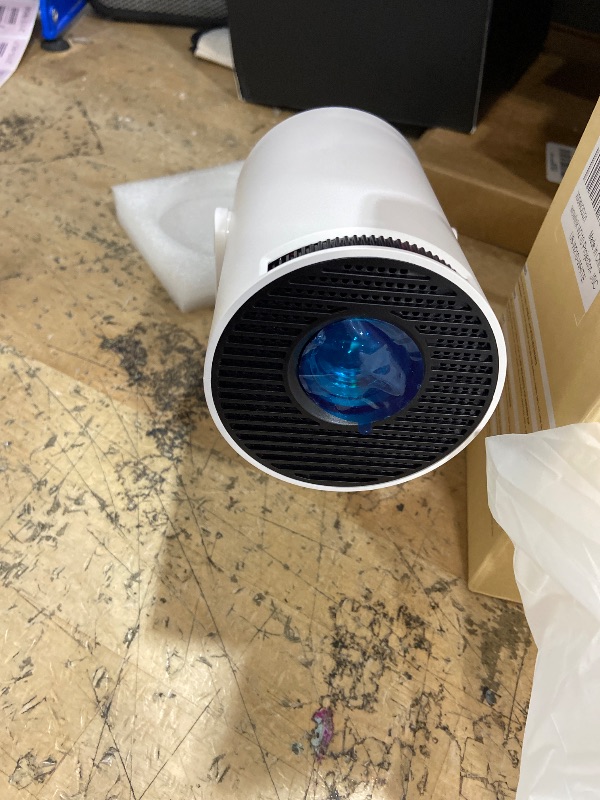 Photo 1 of [Built-in Apps & 2025 Upgraded] Mini Projector with WiFi 6 and Bluetooth 5.4 Support 4K 1080P Auto Keystone 180° Rotatable Projector Portable Compatibile with HDMI/TV Stick/Memory Stick/Laptop, White