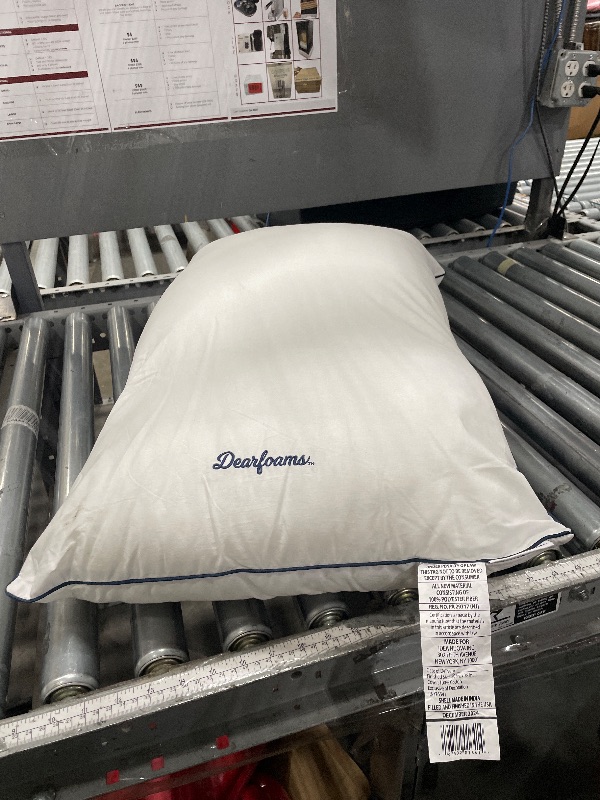 View 2 of *ONLY * Dearfoams Bed Pillows,Set of 2 Standard/Queen Size, Luxurious 200 TC Cotton Down Alternative Bed Pillows,Supportive for Back, Side & Stomach Sleepers