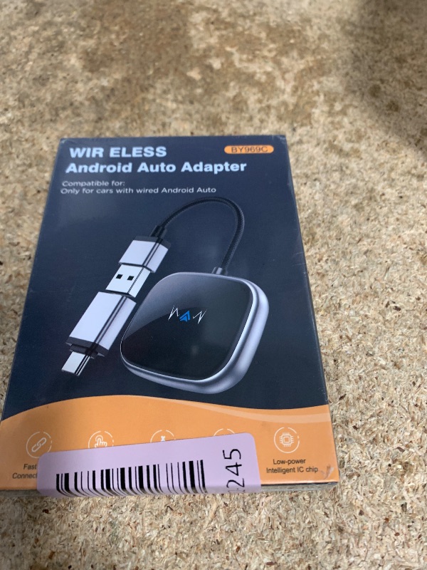Photo 1 of **FACTORY SEALED**
vnilrgle Wireless Android Auto Adapter, Wireless carplay Adapter, Latest NFC Touchscreen Connectivity, Wireless Plug-and-Play for Android Devices (Android 11 and Above)