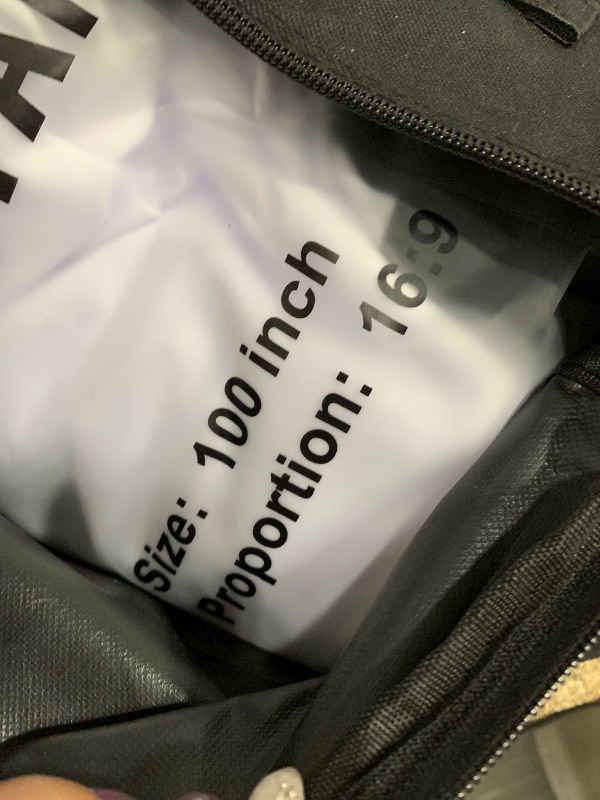 Photo 1 of 
TOWOND Projector Screen with Stand, 100 inch Outdoor Projector Screen Portable Indoor Projection Screen 16:9 4K Rear Front Movie Screen with Carry Bag 